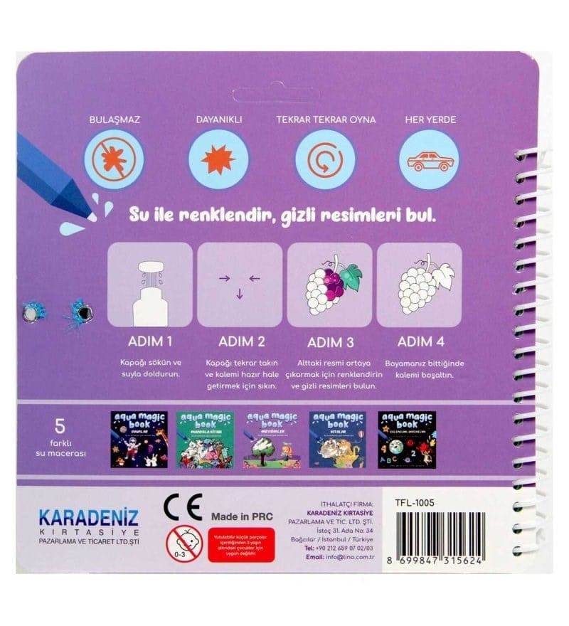 Aqua Magic Book Sihirli Boyama Kitabı - Mevsimler