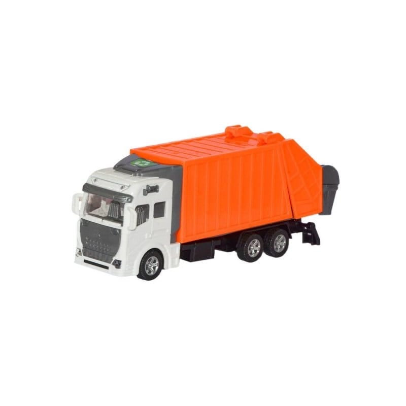 Aya Toys Çek Bırak Çöp Kamyonu 20 Cm - Turuncu
