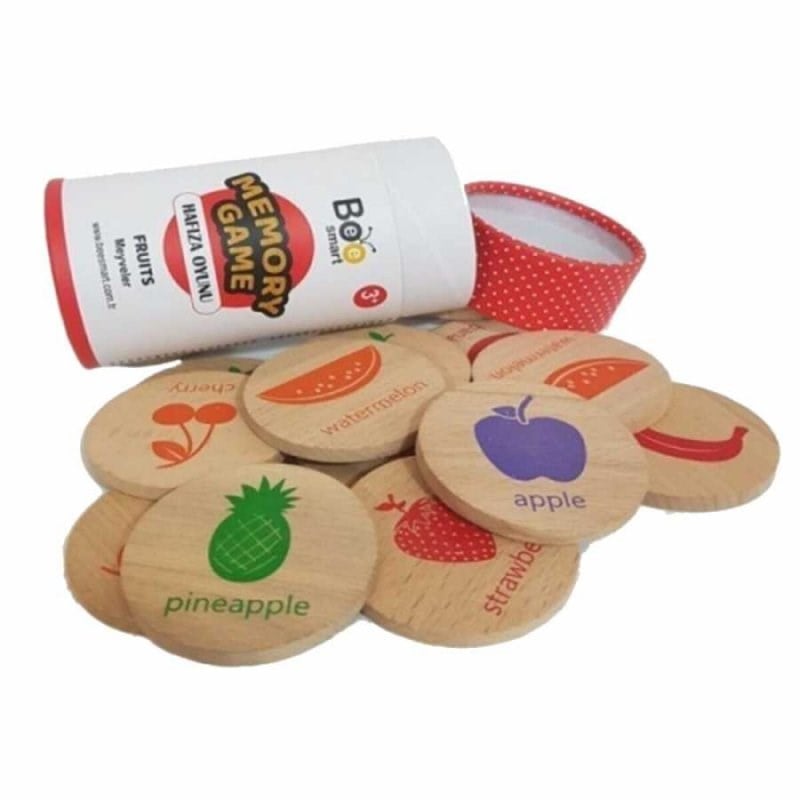 Bee Smart Ahşap Memory Game Fruits (Meyveler)