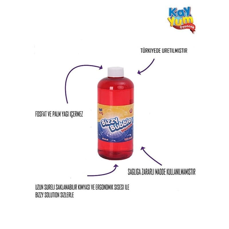 Bizzy Bubble 500 Ml Yedek Baloncuk Köpüğü (1adet)