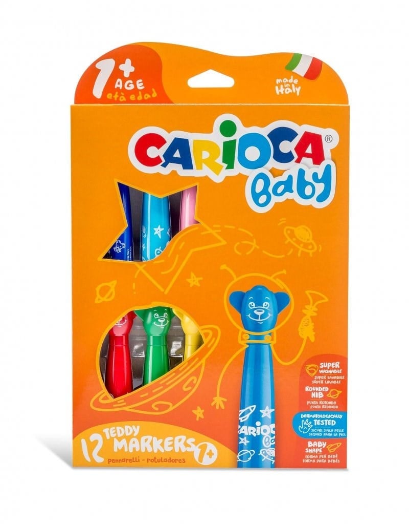 Carioca Jumbo Bebek Süper Yıkanabilir Keçeli Boya Kalemi 12'li
