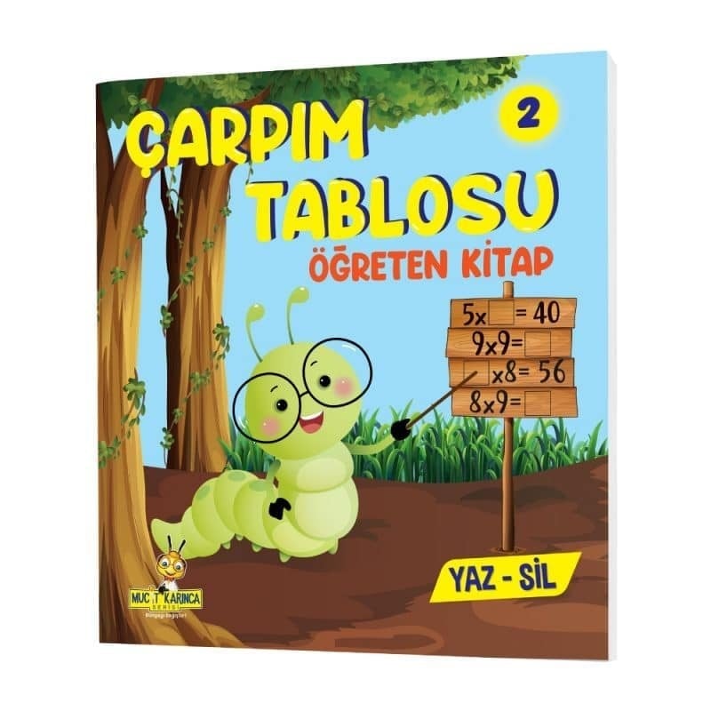 Çarpım Tablosu Öğreten 3'lü Yaz-sil Kitap Seti