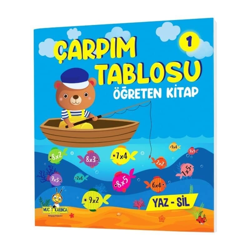 Çarpım Tablosu Öğreten 3'lü Yaz-sil Kitap Seti