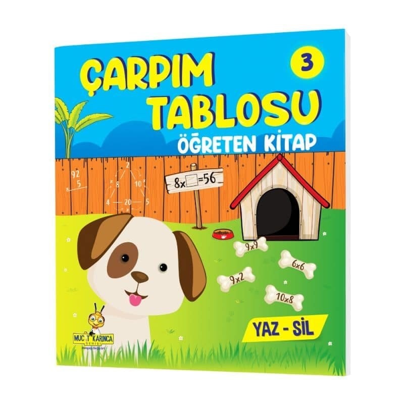 Çarpım Tablosu Öğreten 3'lü Yaz-sil Kitap Seti