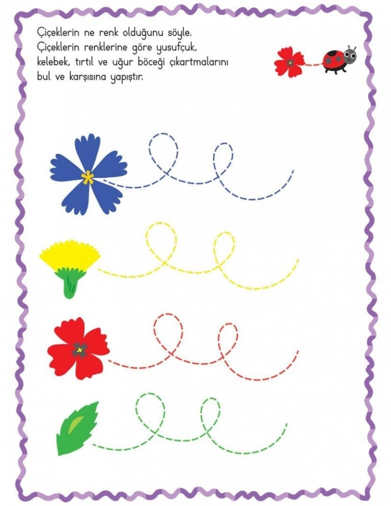 Çıkartmalarla Eğlenceli Öğretici Etkinlikler Serisi (1-3 Yaş) 5 Kitap