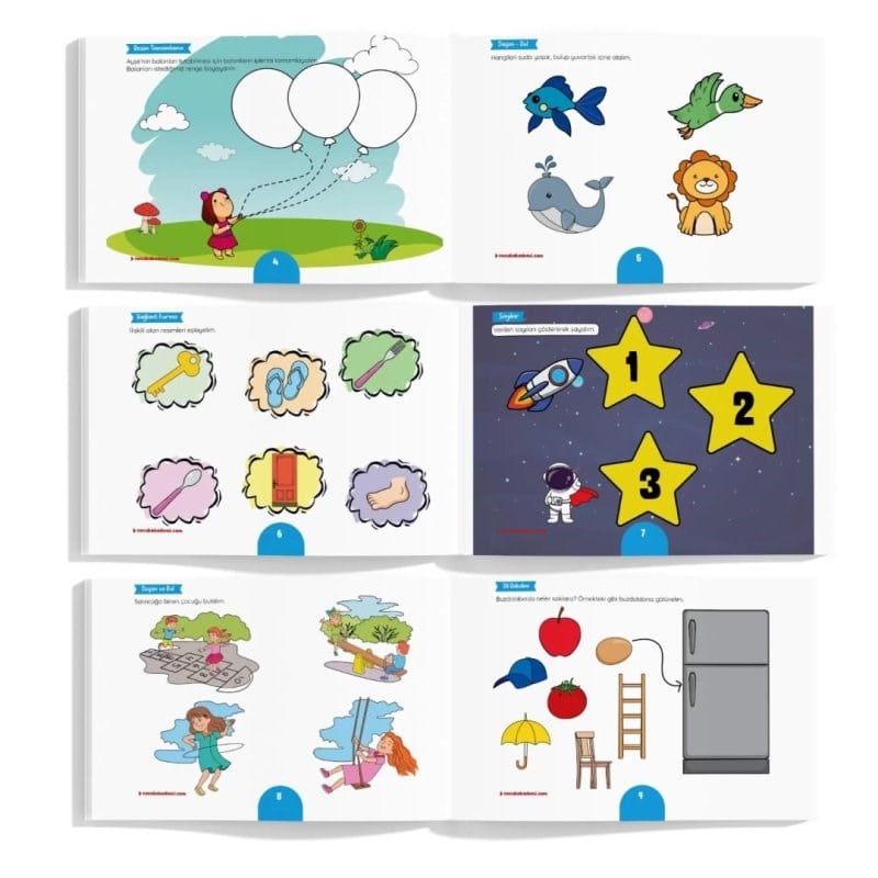 Çocuk Akademi 2 Yaş Etkinlik Seti - 3 Kitap