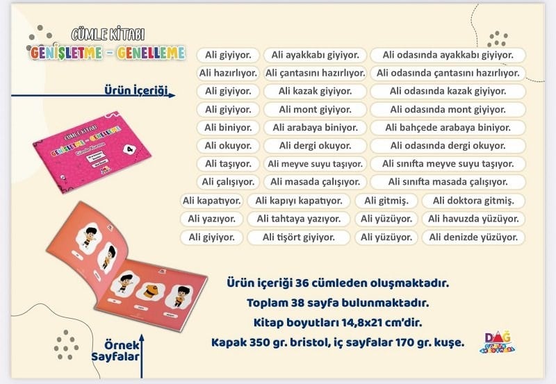 Cümle Genelleme Genişletme Seti (8 Kitap)