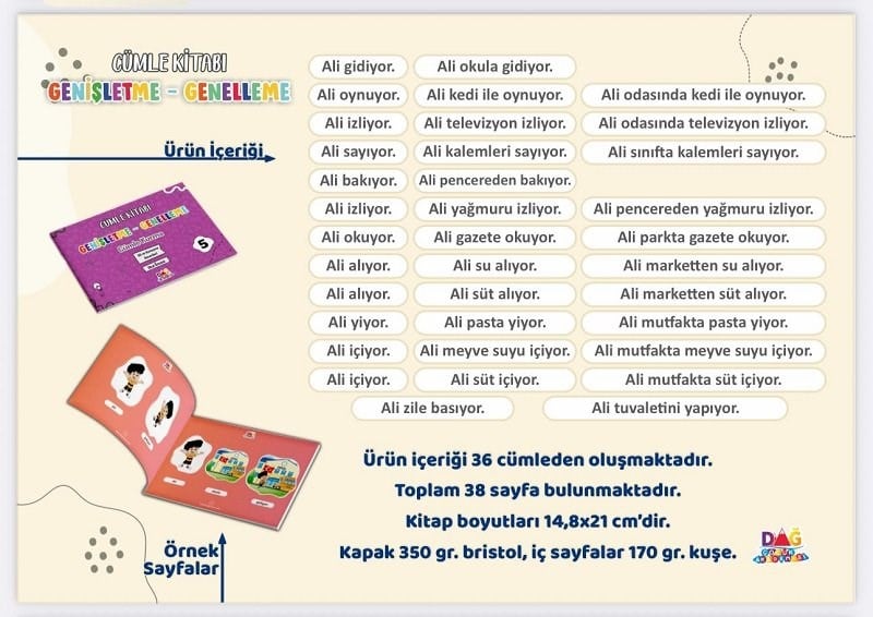 Cümle Genelleme Genişletme Seti (8 Kitap)