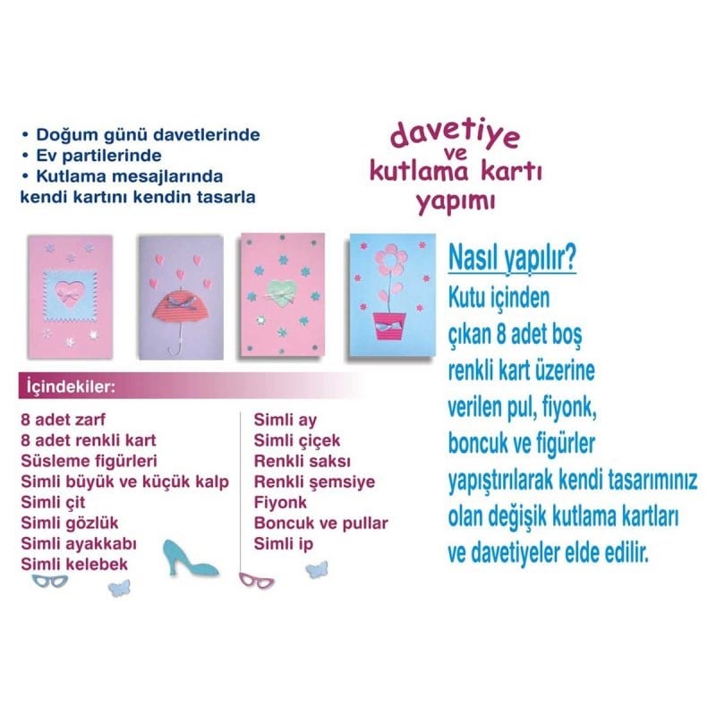 Davetiye Kutlama Kartı Yapımı