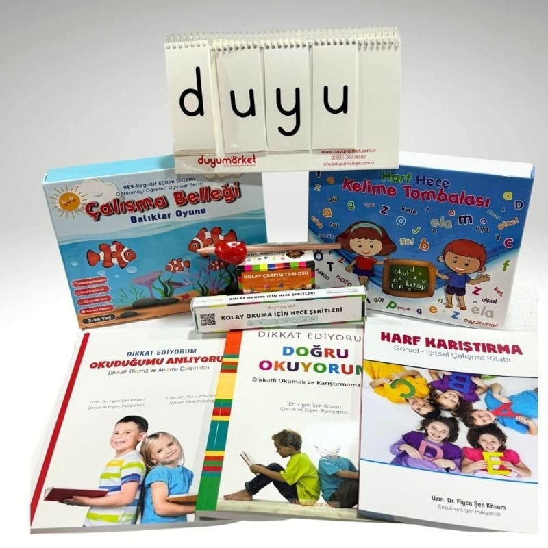 Des Disleksi Eğitim Seti – Doğru Okuma, Harf Ve Hece Çalışmaları İçin Tüm Set