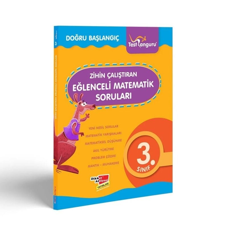 Dikkat Atölyesi 3. Sınıf Zihin Çalıştıran Eğlenceli Kanguru Matematik Soruları