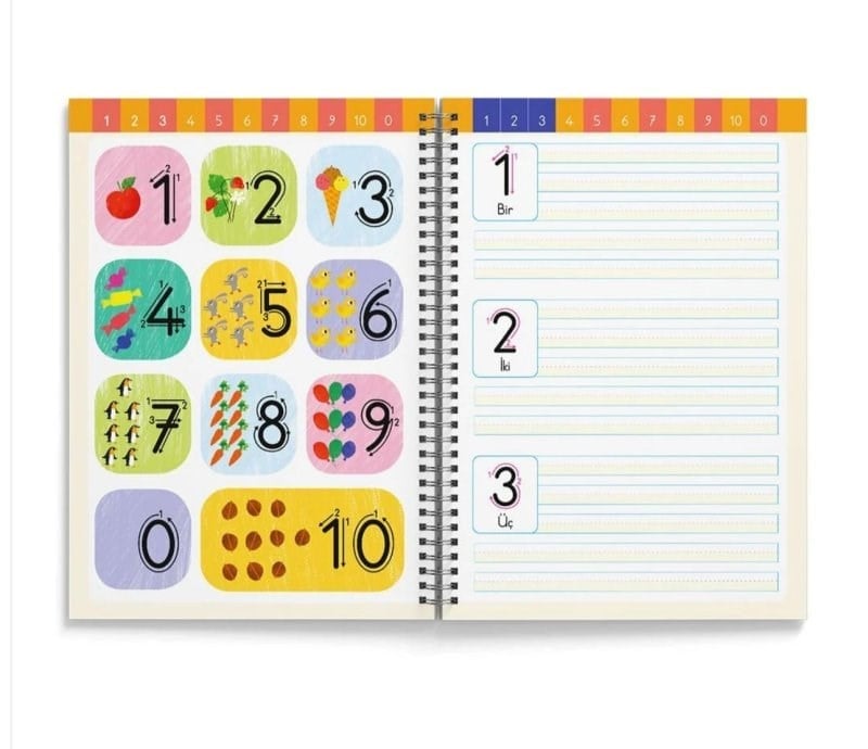 Dikkat Atölyesi Oluklu Sayılar Kitabı – 3-6 Yaş- Okul Öncesi Matematik Hazırlık