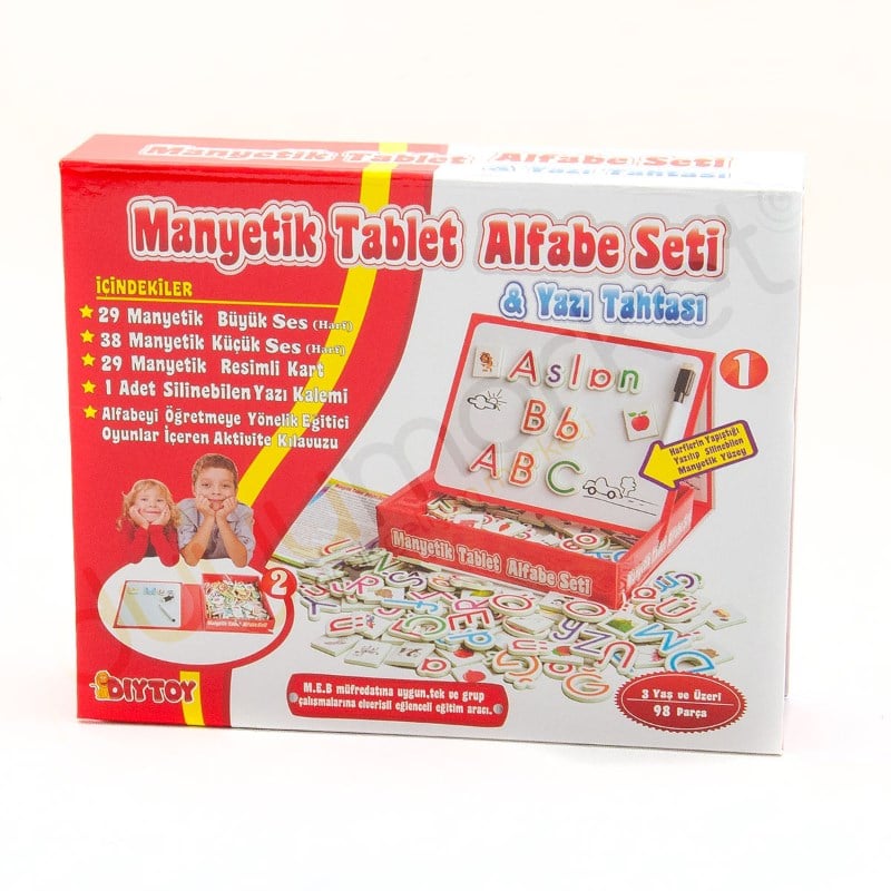 Diytoy Manyetik Tablet - Yazı Tahtası Alfabe