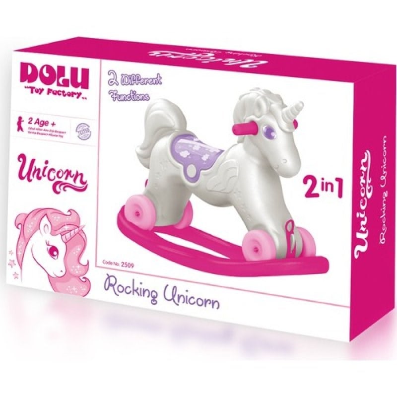 Dolu 2509 Unicorn Sallanan Tekerlekli At