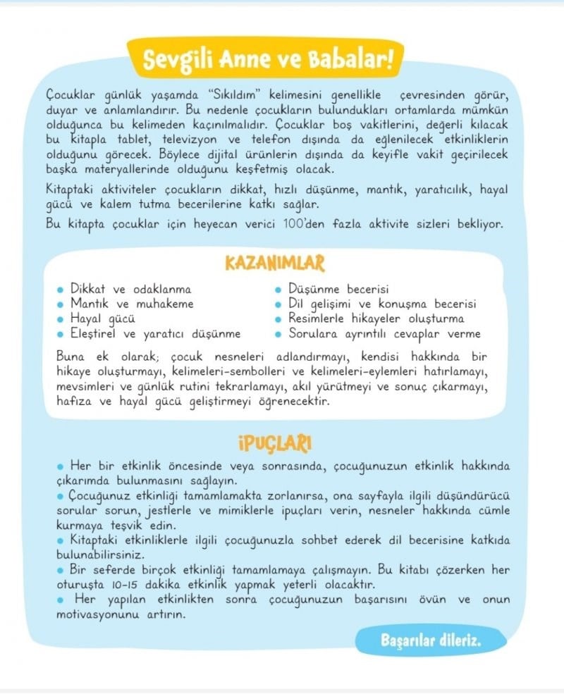 Düşün Hayal Et Ve Tasarla 5'li Etkinlik Seti
