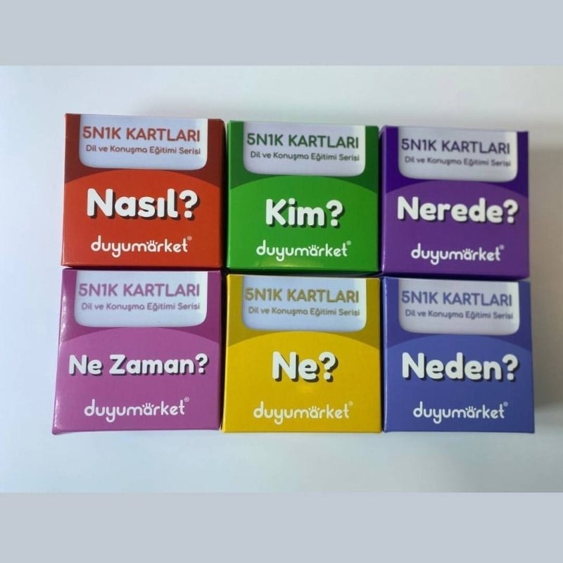 Duyumarket 5n1k Dil Ve Konuşma Kartları 6'lı Eğitim Seti - Dil Gelişimi Ve Özel Eğitim Materyali (240 Kart)