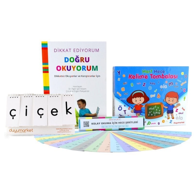 Duyumarket Okumayı Öğrenme Seti- Okuma Yazma Başlangıç Ve Gelişim Materyalleri