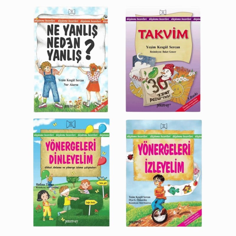 Duyumarket Penceresey Düşünme Becerileri Seti - 4 Kitap