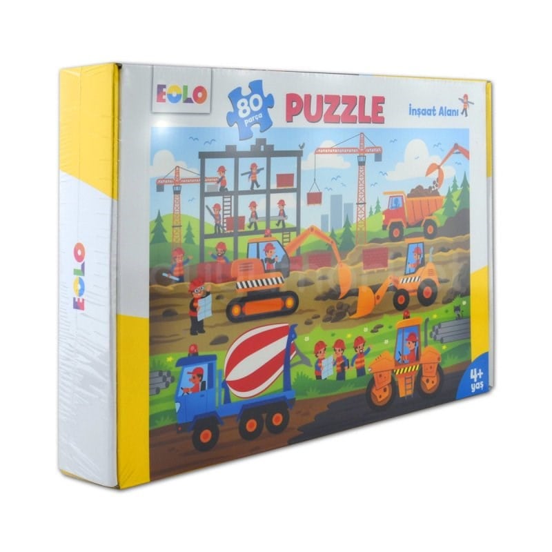 Eolo 80 Parça Puzzle - İnşaat Alanı