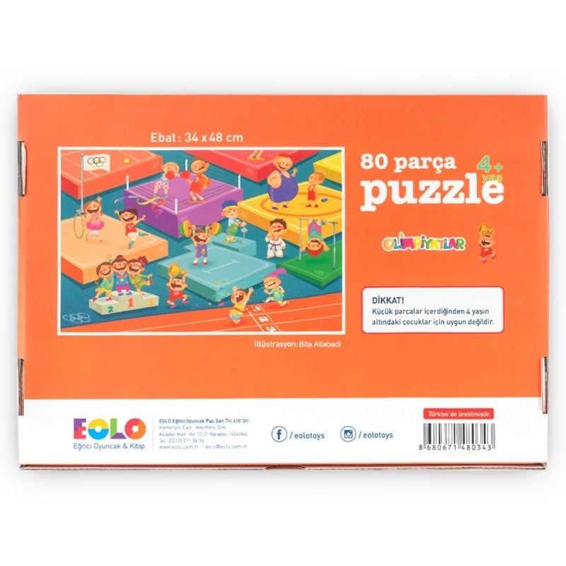 Eolo 80 Parça Puzzle - Olimpiyatlar