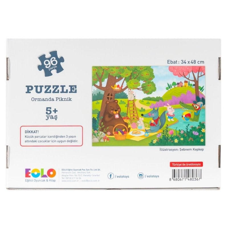 Eolo 96 Parça Puzzle - Ormanda Piknik