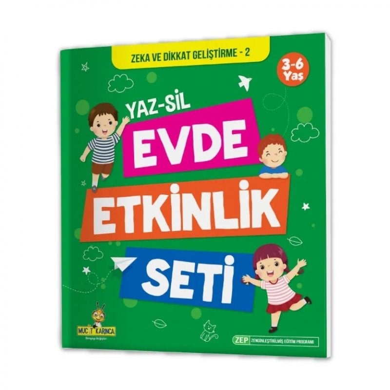 Evde Etkinlik Seti 3-6 Yaş - 5 Kitap Set