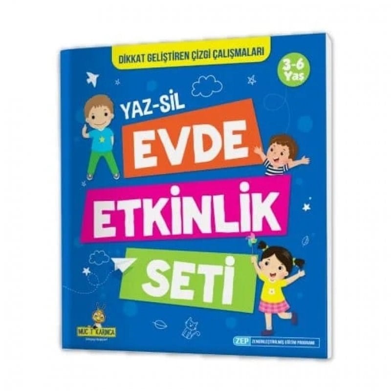 Evde Etkinlik Seti 3-6 Yaş - 5 Kitap Set