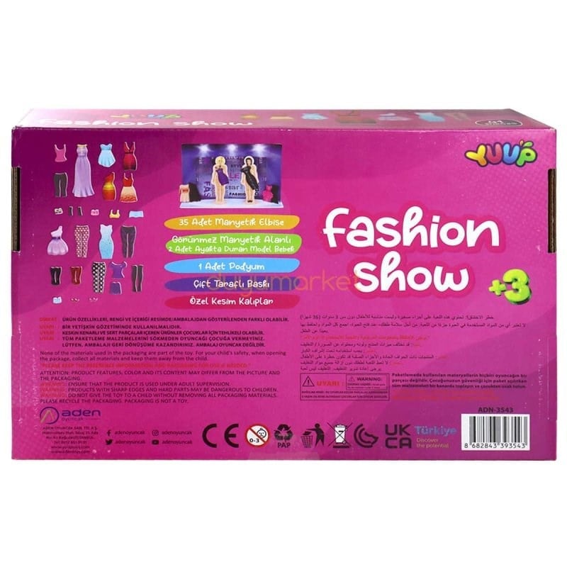 Fashion Show Manyetik Kıyafet Giydirme Set