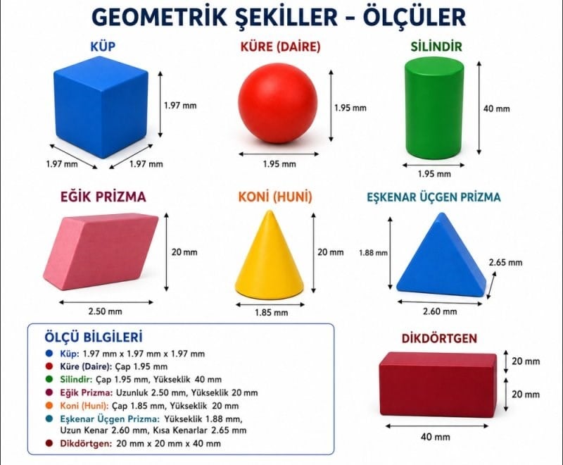 Geometri Ahşap Küp - Em5051