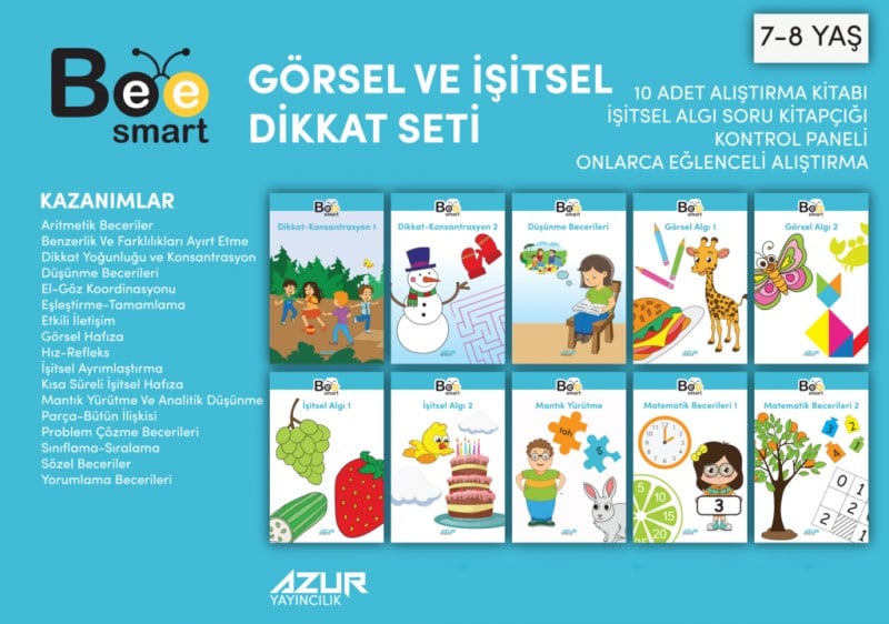 Görsel Ve İşitsel Dikkat Seti 7-8 Yaş