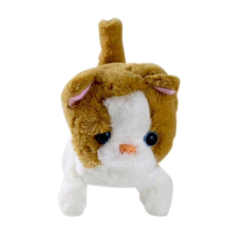 Hareketli Sesli Sevimli Kedi - Sarı