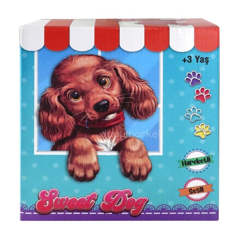 Hareketli Sesli Sevimli Köpek - Sarı
