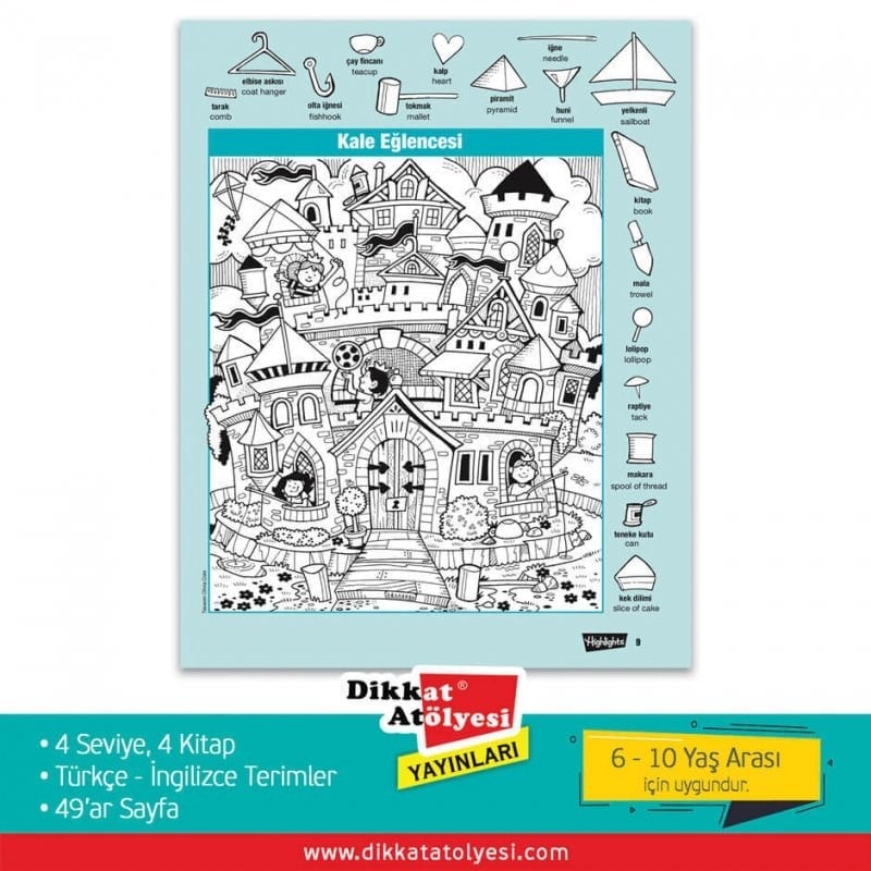 Highlights Hidden Pictures Gizli Resimler 4'lü Set