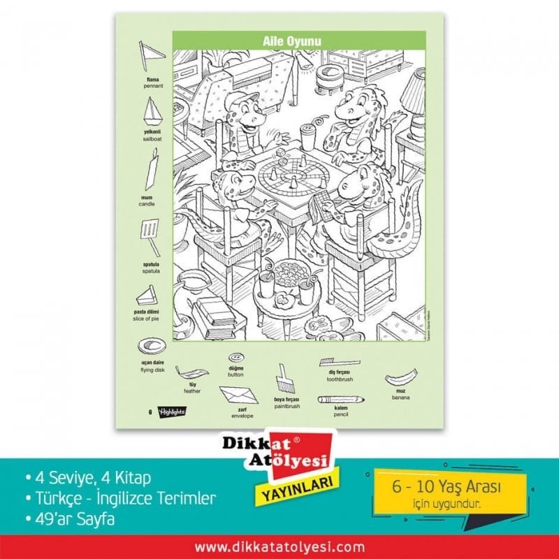 Highlights Hidden Pictures Gizli Resimler 4'lü Set