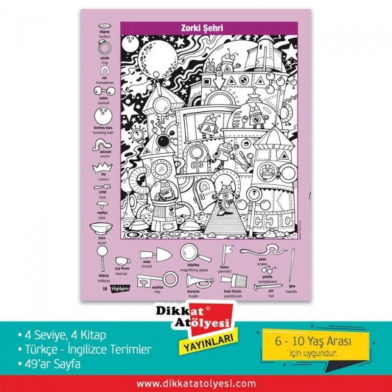 Highlights Hidden Pictures Gizli Resimler 4'lü Set