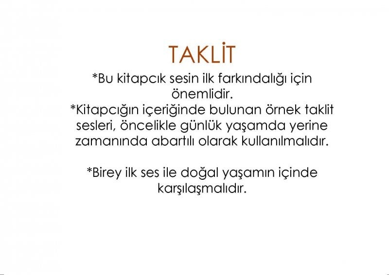 İşitme Konuşma Farkındalık Seti