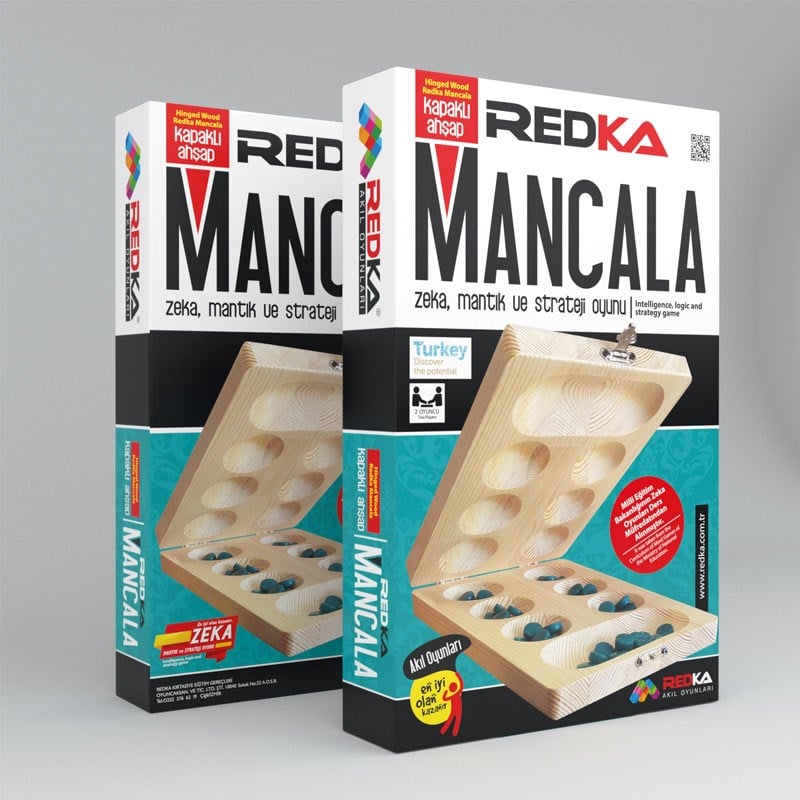 Kapaklı Ahşap Mancala