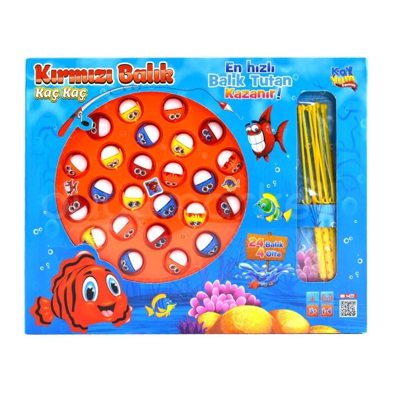 Kayyum Kırmızı Balık Kaç Kaç - Pilli Balık Yakalama Oyunu