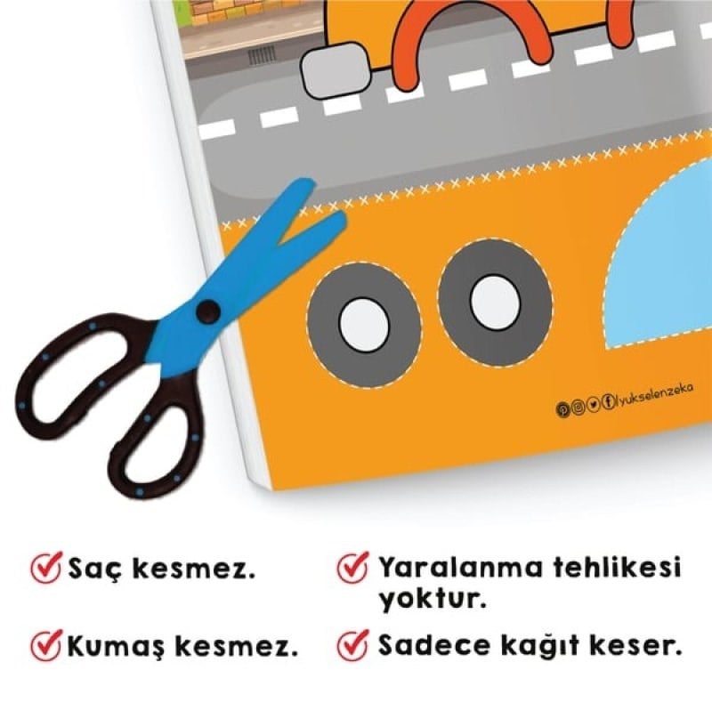 Kes Yapıştır-makaslı Kitap Seti (3-6 Yaş)