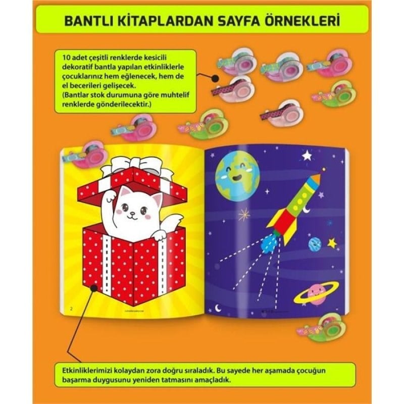 Kes Yapıştır-makaslı Kitap Seti (3-6 Yaş)