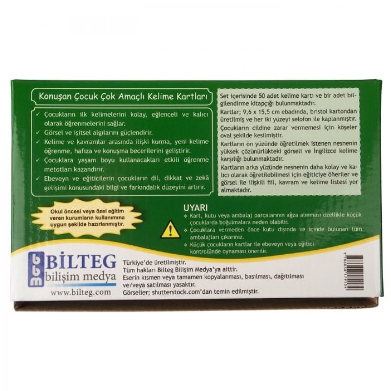 Konuşan Çocuk Çok Amaçlı Kelime Kartları Set-3