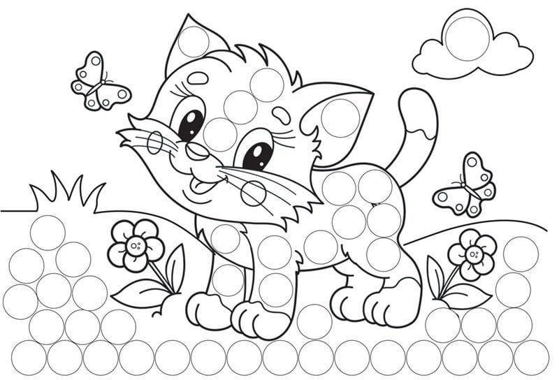 Lino Dot Markers Aktivite Kitabı - Hayvanlar