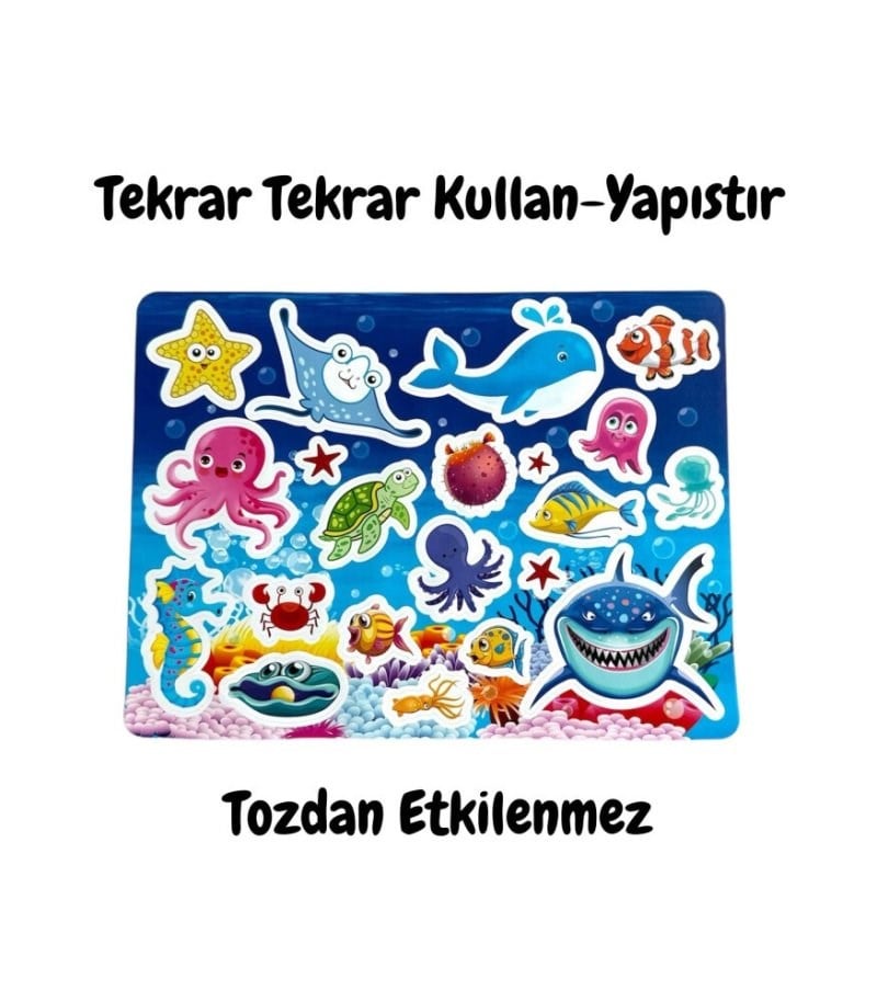 Lino Tekrar Tekrar Kullanılabilen Sticker - Seaworld