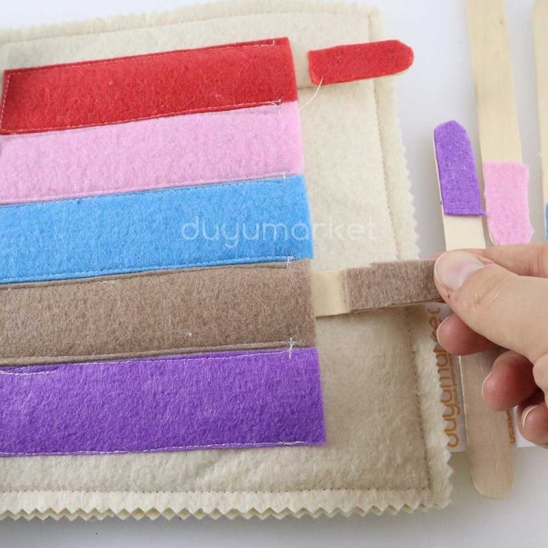 Mini Montessori Keçe Aktivite Kitabı (20x20 Cm)