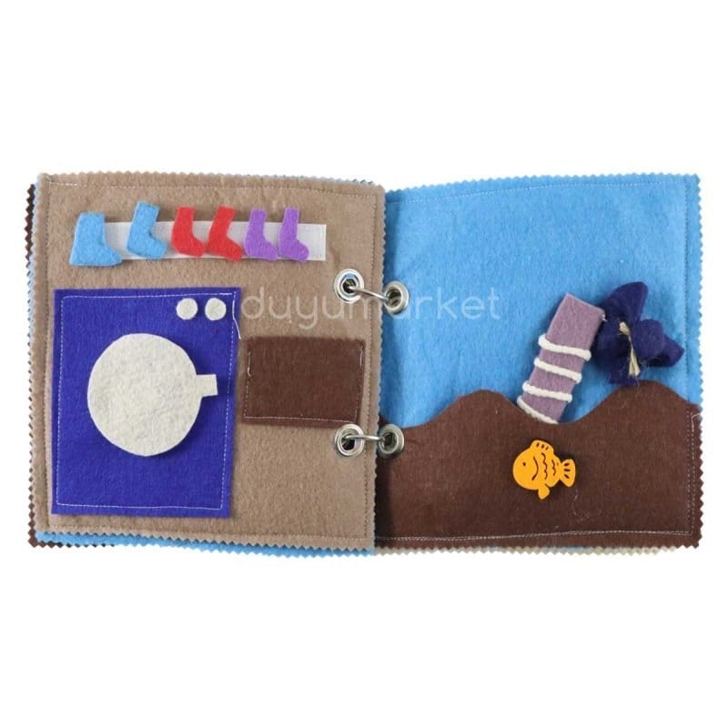Mini Montessori Keçe Aktivite Kitabı (20x20 Cm)