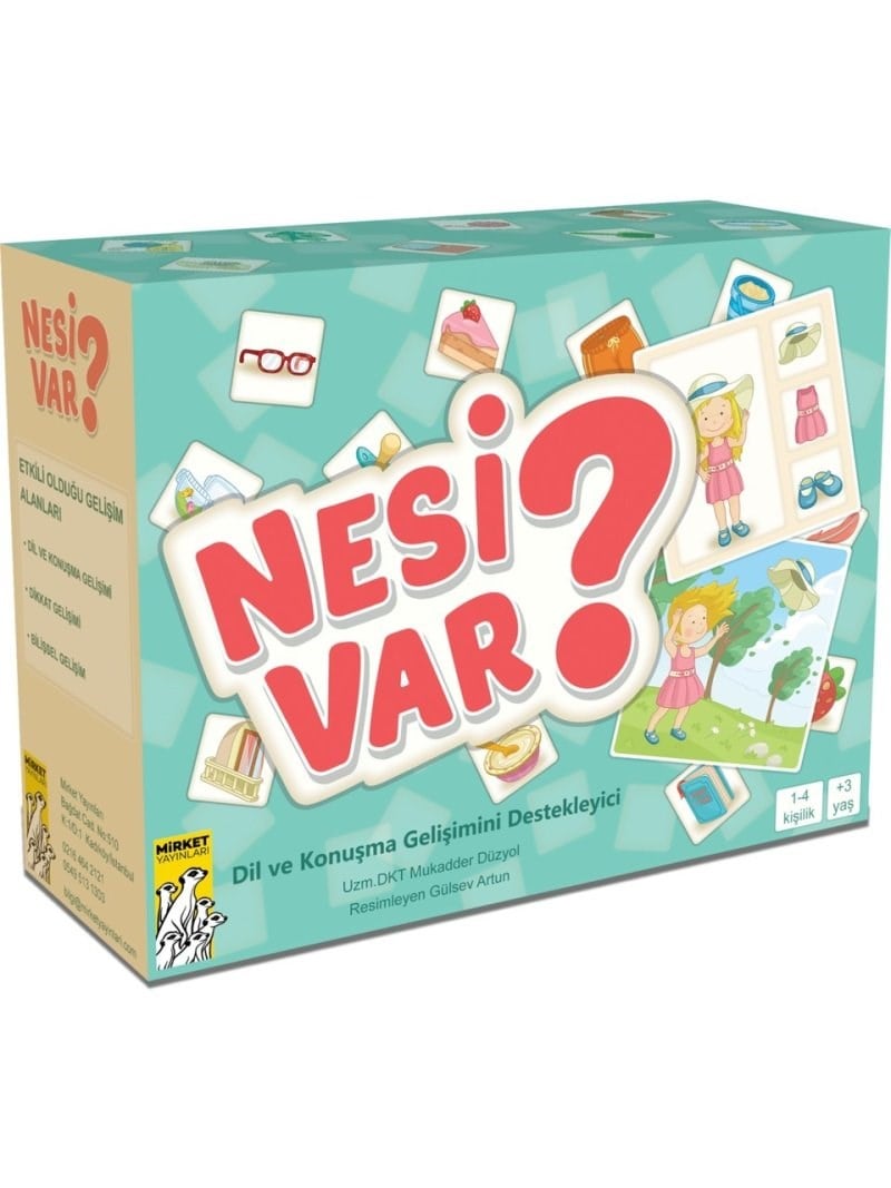 Mirket Yayınları Dil Gelişim Serisi- Nesi Var? Nerede? Neyle? Tam Set (3'lü) | Duyu Market
