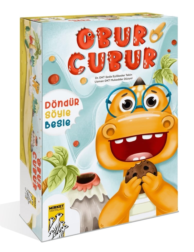 Mirket Yayınları Obur Cubur - Döndür Söyle Besle- Dil Ve Konuşma Gelişim Oyunu