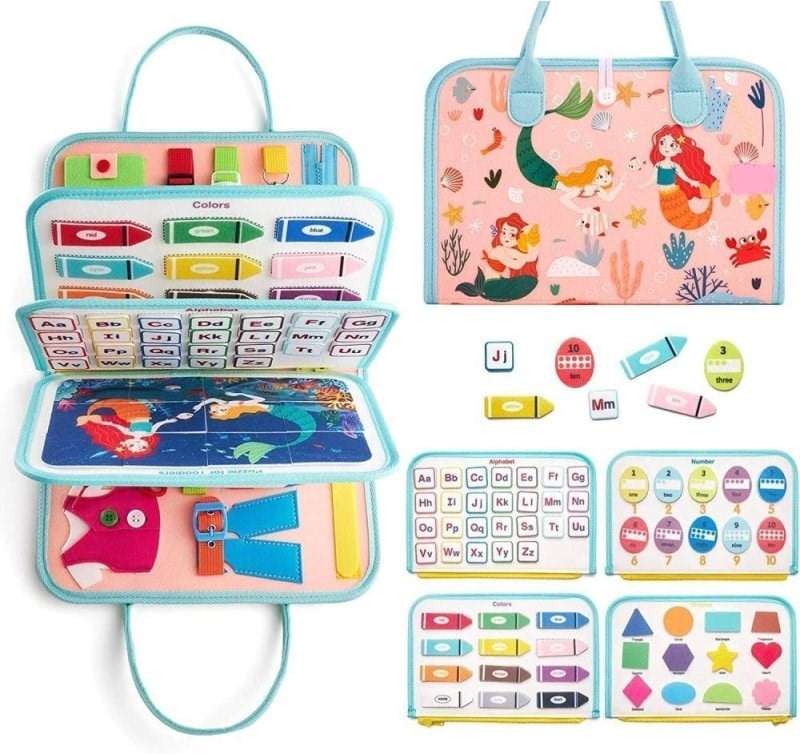 Montessori Aktiviteli Keçe Eğitim Kitabı 8 Sayfa Rbkds04
