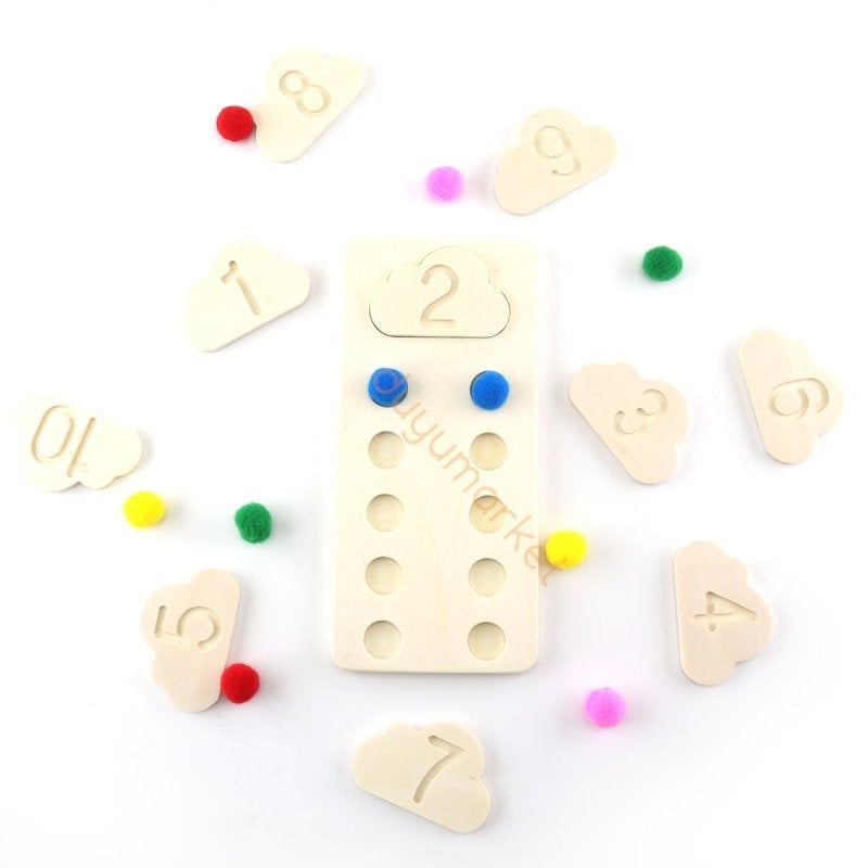 Montessori Eğitici Ponponlu Bulutlar