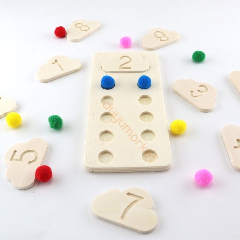 Montessori Eğitici Ponponlu Bulutlar